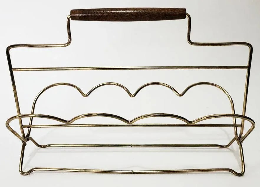Mid-Century Modern Libbey Golden Foliage Glasses With Caddy - Set of 8 - 4
