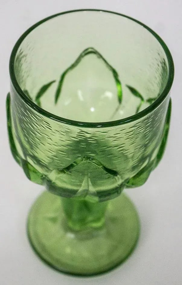 1960s Mid Century Modern Cabaret Green Glasses by Franciscan - Set of 8 - 4