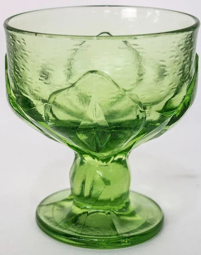 1960s Mid Century Modern Cabaret Green Glasses by Franciscan - Set of 8 - 5