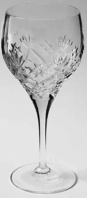 1980s Royal Doulton Crystal Water Goblets Arden Pattern - Set of 8 - 2