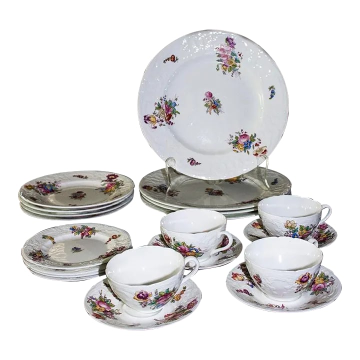 1920s Coalport Sevres Group English Porcelain China - Set of 16 (1 of 9)