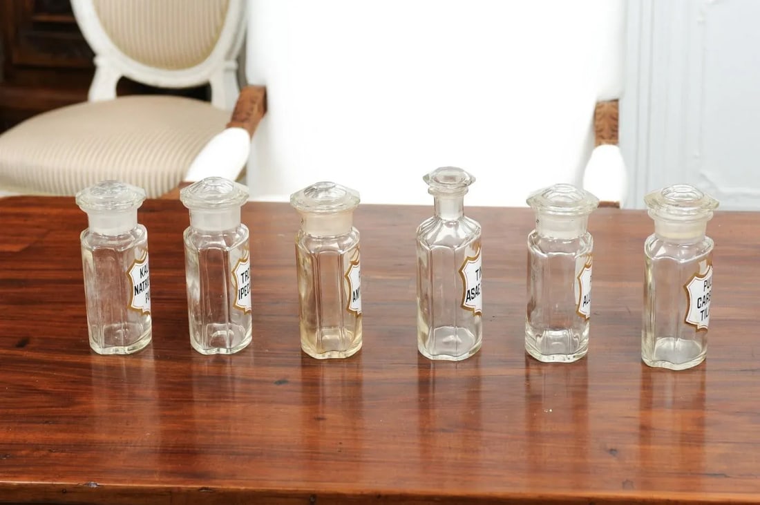 1840s French Louis-Philippe Period Glass Apothecary Jar with Latin Label - 9