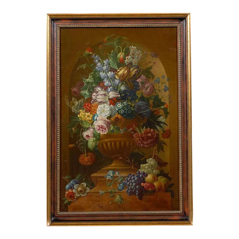 Swedish 1780s Floral Painting in the Manner of Paulus Theodorus van Brussel (1 of 11)
