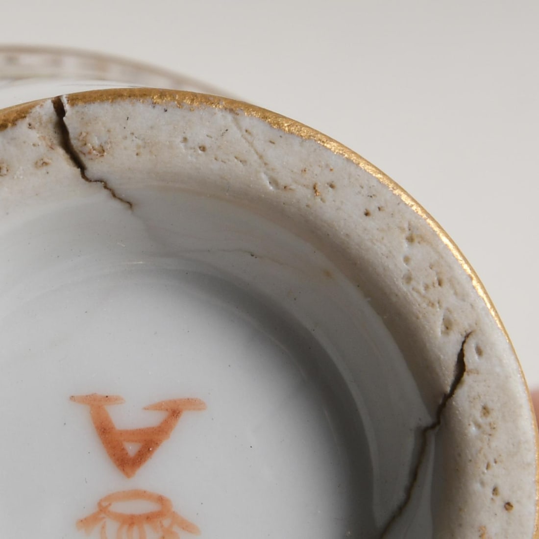 18th-Century French André-Marie Pot De Crème Set, Hand-Painted Paris Porcelain With Gilt & - 8