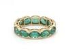 Natural 5.28 cts Zambian emerald band ring in 18k gold - 2