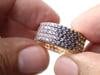 Natural 4.65 cts rainbow sapphire ring in 18k gold - 2