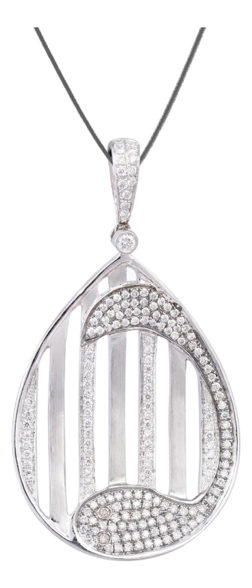 Diamond Pendant in 18k gold: Diamond wt 0.52cts gold net wt 6.296gm(18k) Condition: Imperfections: No Imperfections Condition Notes: New Origin: United States Materials & Techniques: 18K White Gold, Diamond International: No