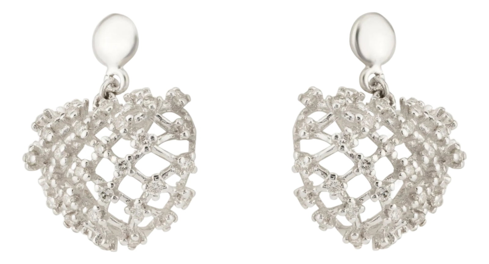 Natural Diamond Earring with 0.70 Carat Diamond in 18k Gold: this is an amazing earring with diamond : 0.70 carats gold : 6.56 gms Condition: Imperfections: No Imperfections Condition Notes: New Origin: United States Materials & Techniques: 18K White Gold,