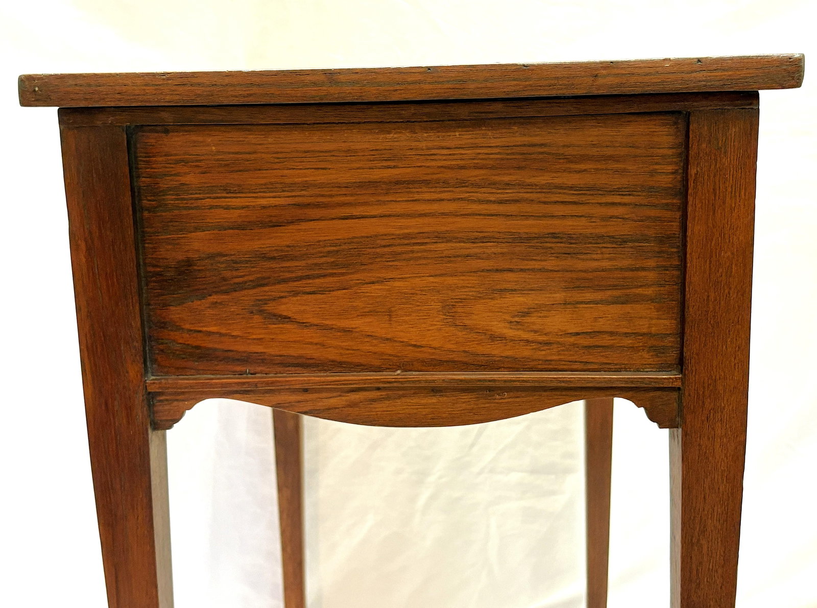 Antique Campaign Style Victorian Flip Top Desk/ Sewing Stand on Brass Casters - 14