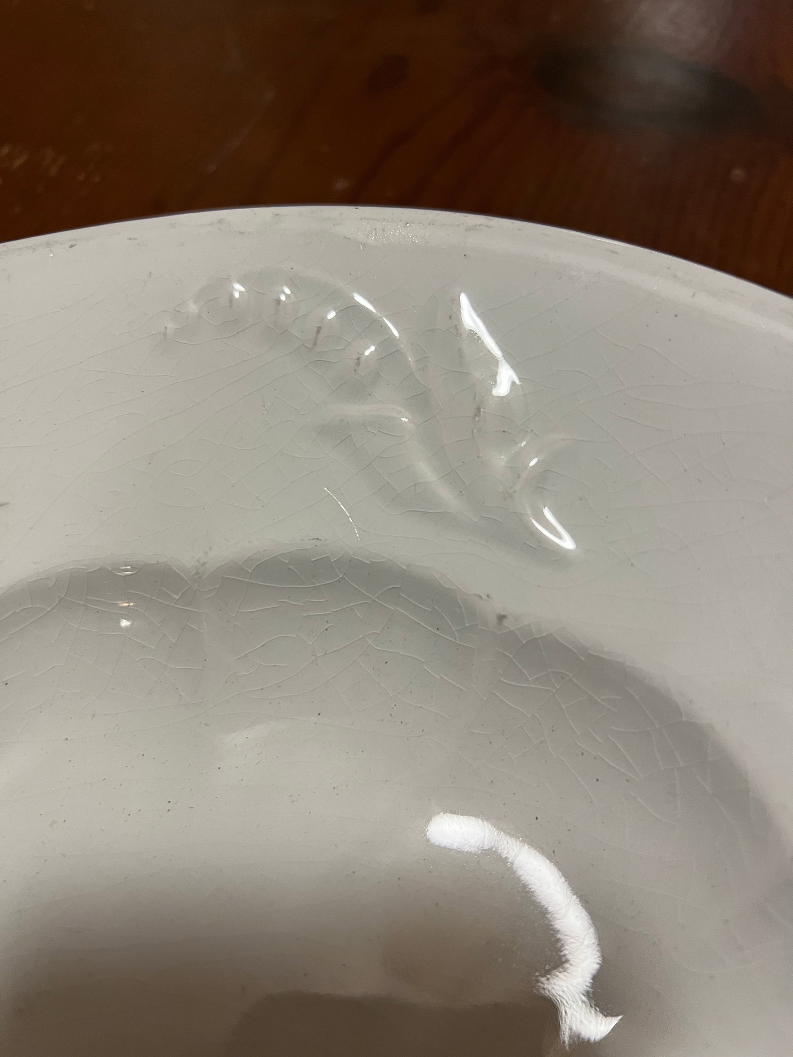 A Very Nice Large Sized Antique Staffordshire White Ironstone Oval Platter, 1850's - 9