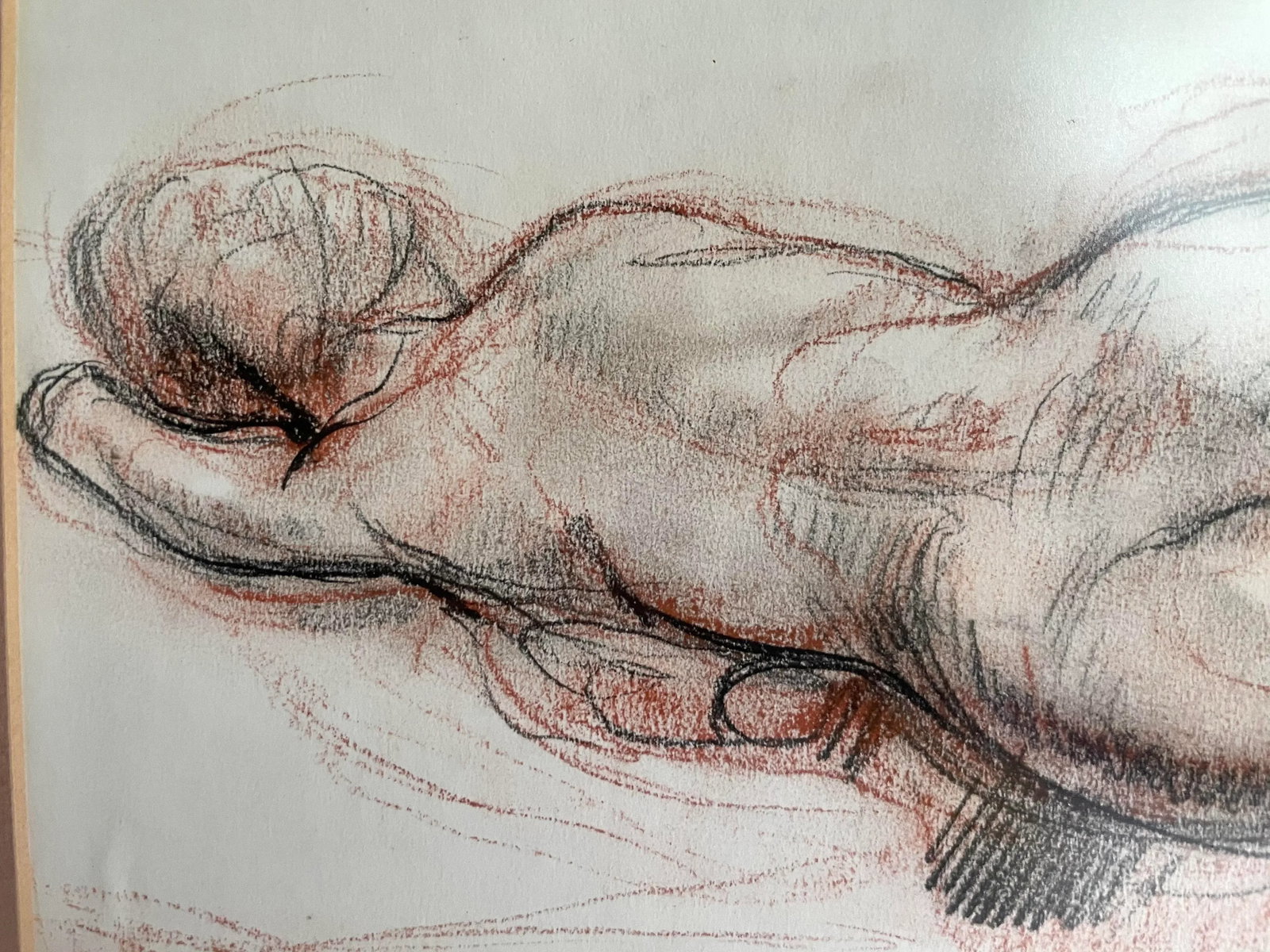 Sheldon C. Schoneberg Signed Original Nude Drawing - 5