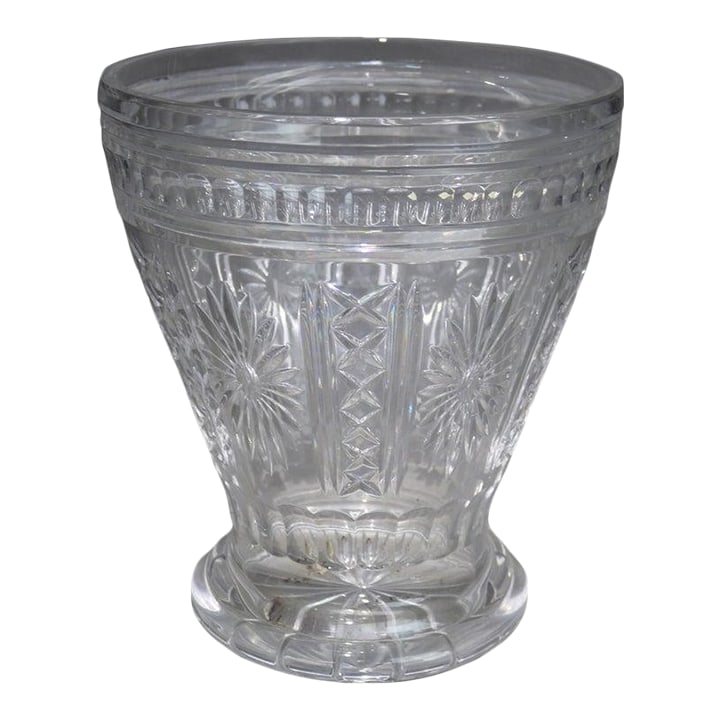 Antique Pressed Glass Crystal Ice Bucket by Shannon 20thC: Antique Pressed Glass Crystal Ice Bucket By Shannon 20thC Measures - 9 1/2w x 10 1/2 h x 9 1/2w Condition: Alterations: Unknown Imperfections: Some Imperfections Condition Notes: Overall good conditio