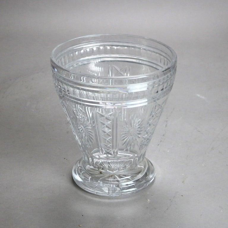 Antique Pressed Glass Crystal Ice Bucket by Shannon 20thC - 2