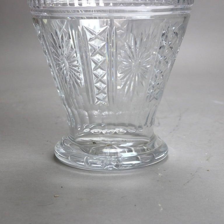 Antique Pressed Glass Crystal Ice Bucket by Shannon 20thC - 4