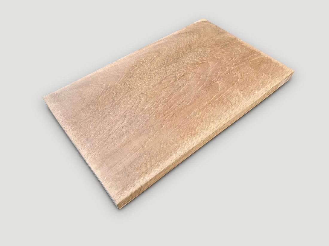 Andrianna Shamaris Minimalist St Barts Teak Wood Tray - 5