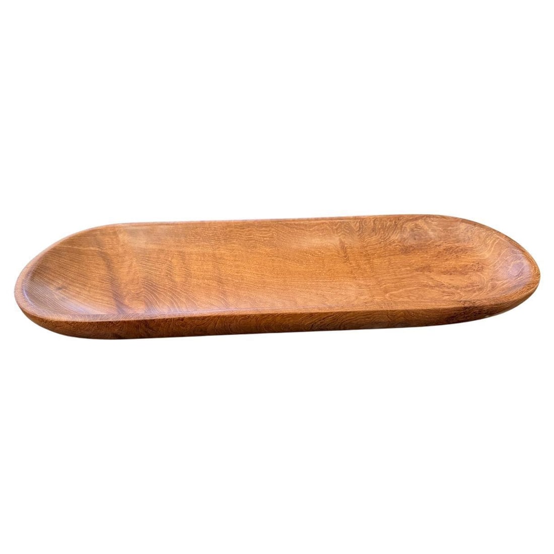 Andrianna Shamaris Oval Teak Wood Platter - 2