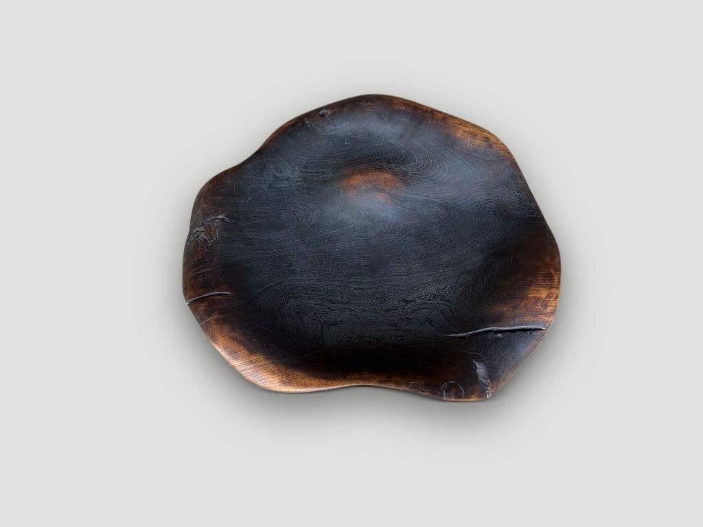 Andrianna Shamaris Charred Sculptural Bowl Or Platter - 3