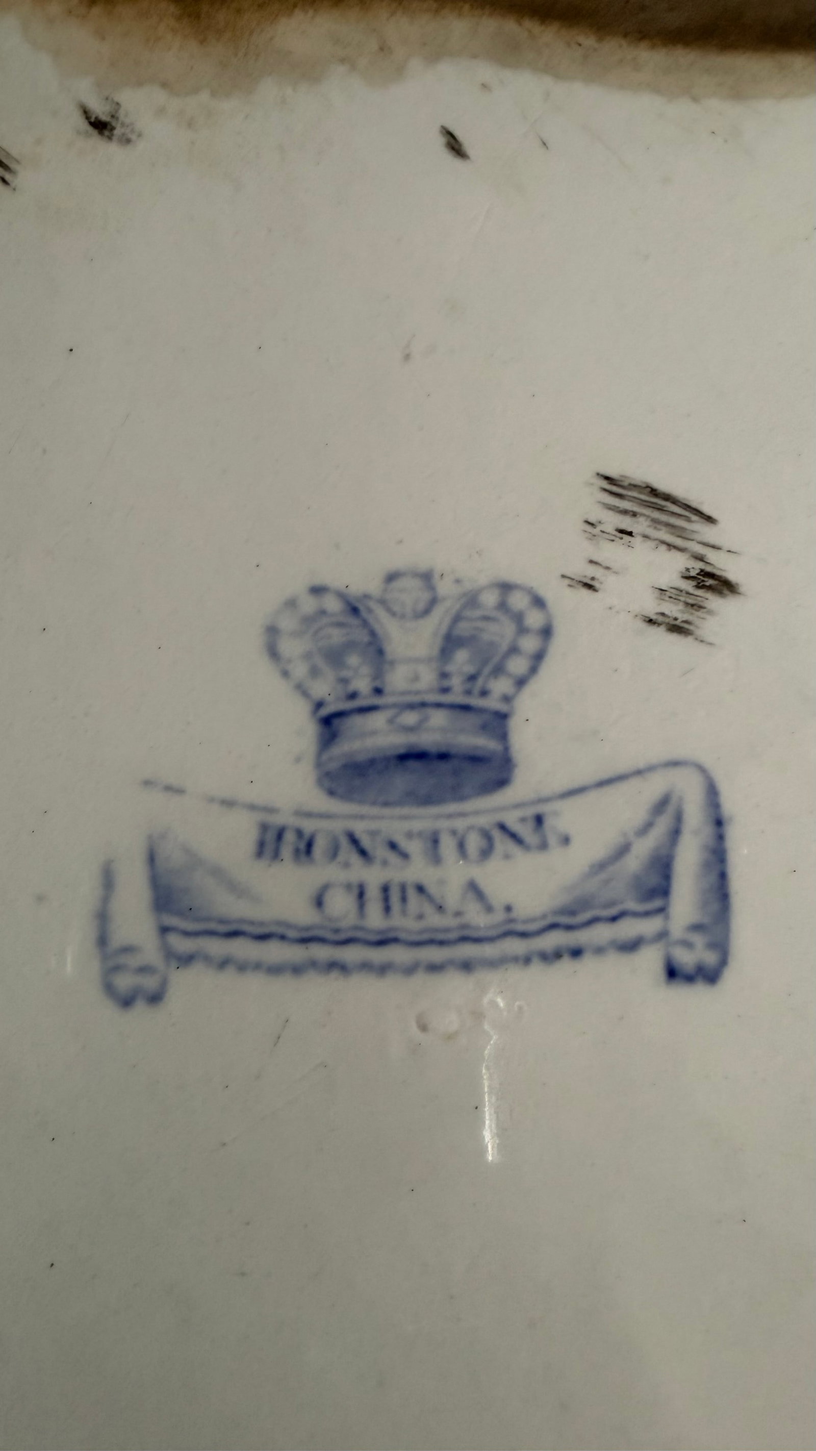A Large Mason's Ironstone China Blue Transfer Decorated Platter "Turner Willow" Pattern, Circa 1830' - 15