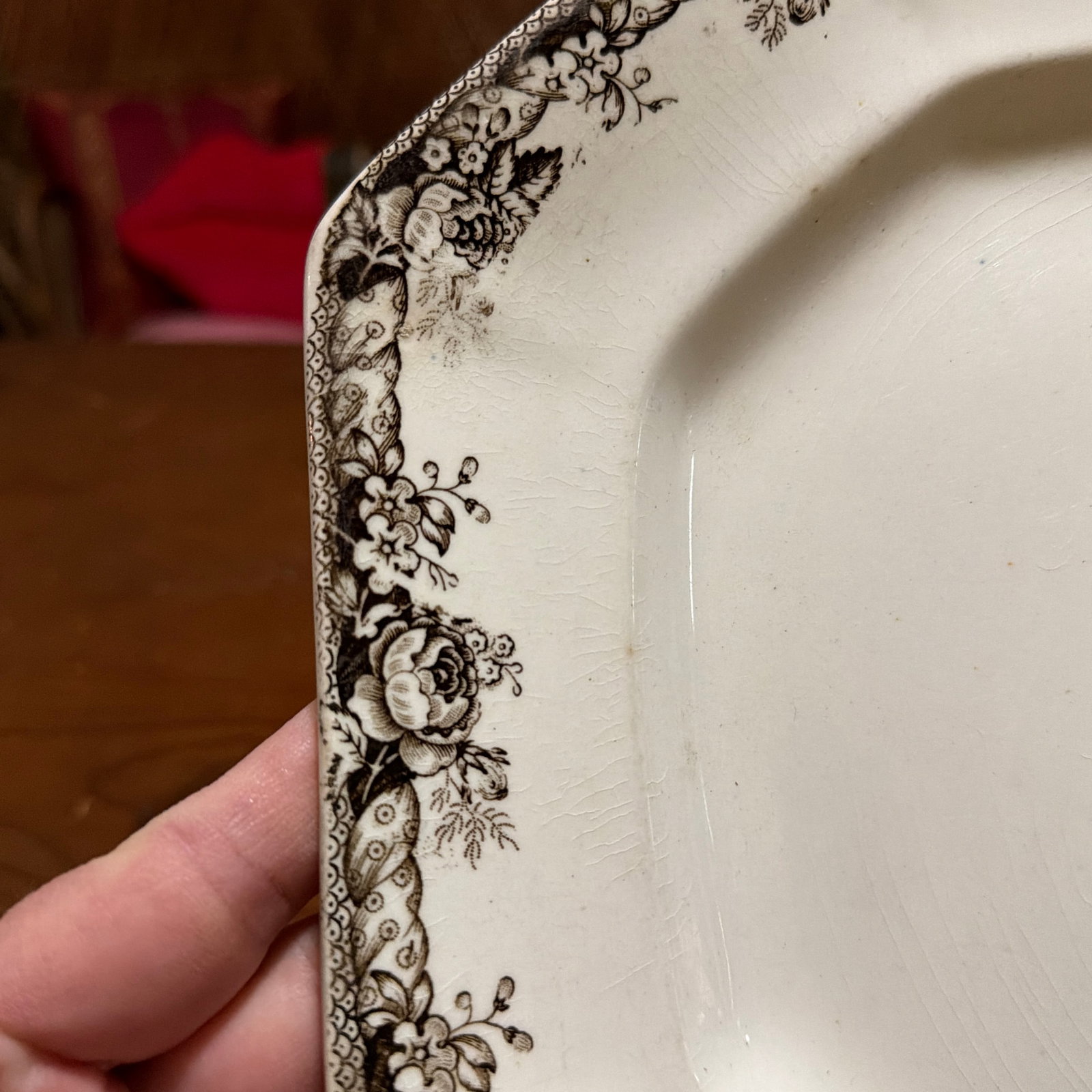 Antique Staffordshire Brown Transferware Oval Platter, Wild Horse Hunt Scene, Circa 1860s - 4