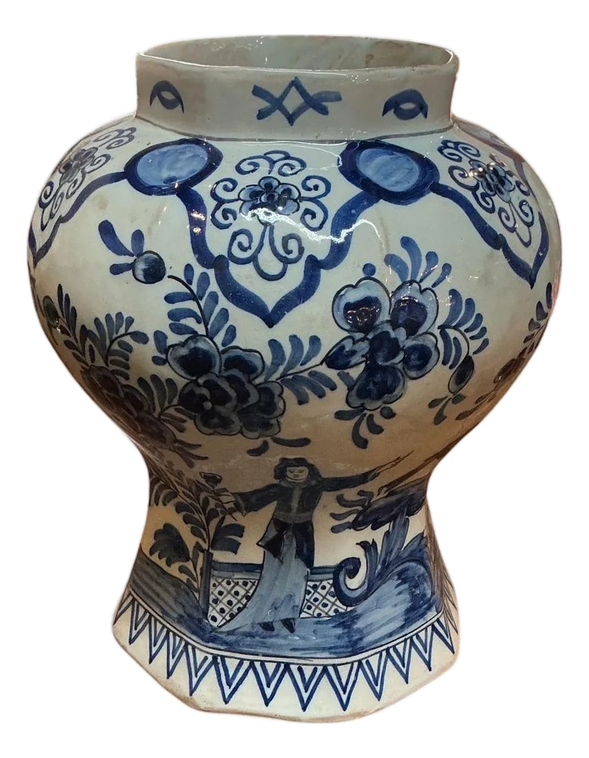 18th Century Johannes Van Duijn Dutch Ceramic Vase (1 of 14)