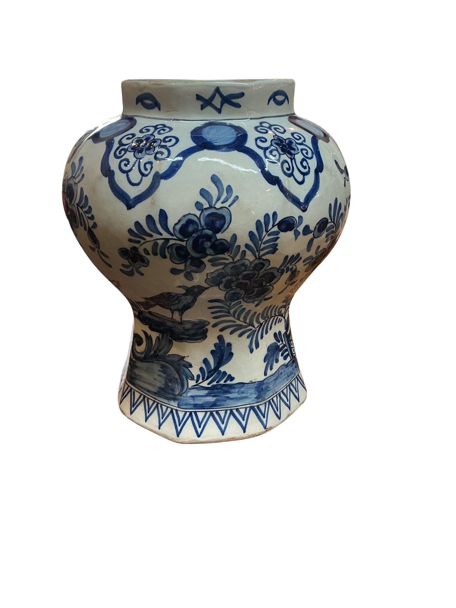 18th Century Johannes Van Duijn Dutch Ceramic Vase - 4