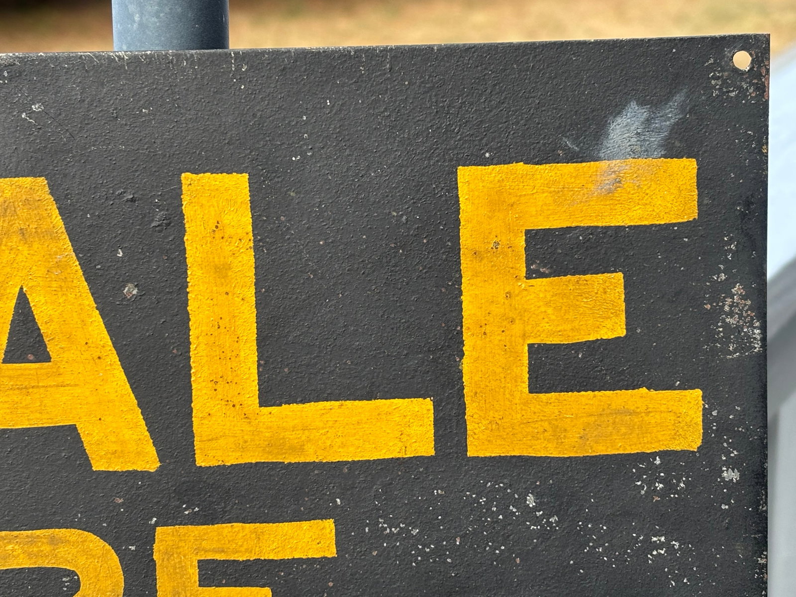 Late 19th C. Metal Retail Sign - For Sale Inquire Within - 5
