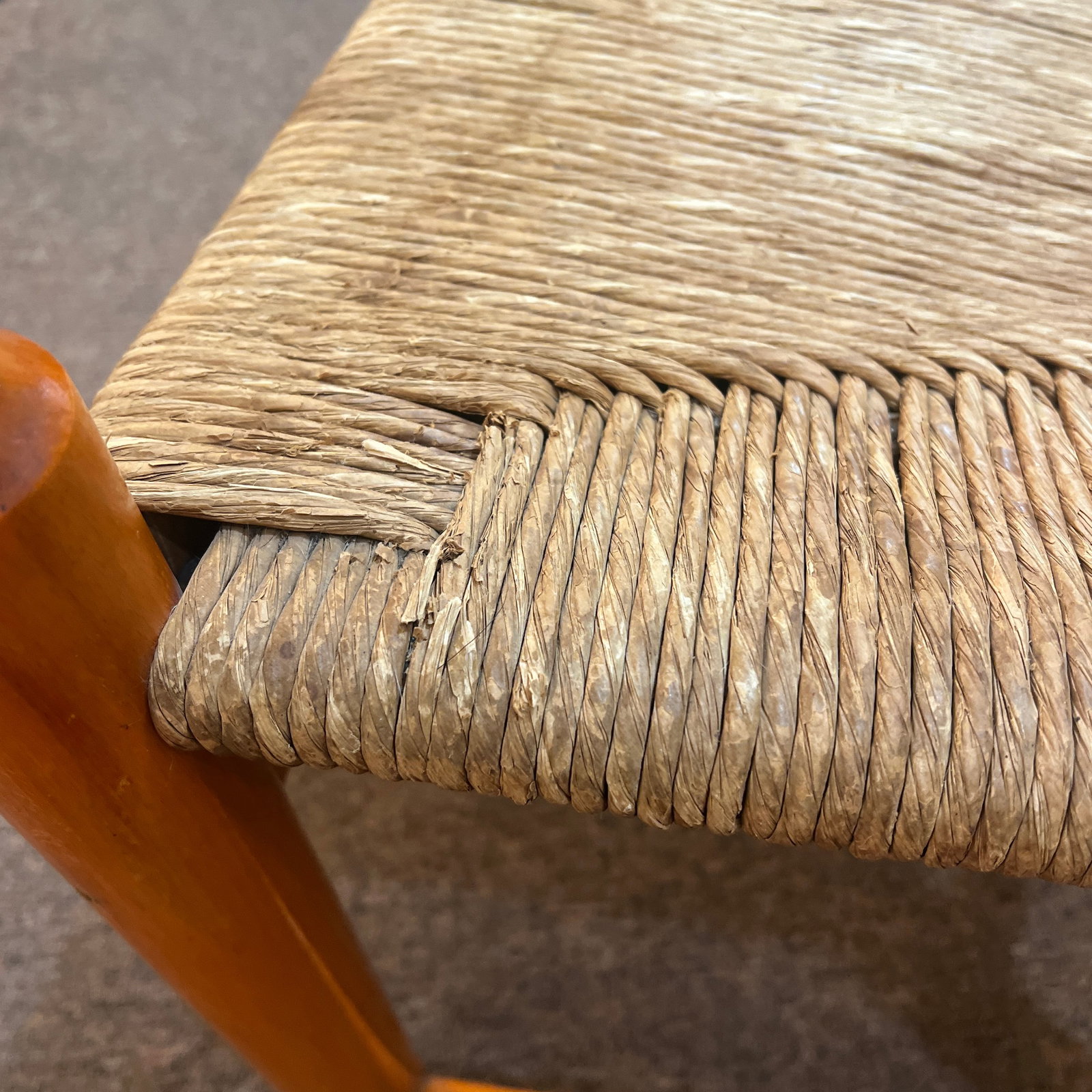 1960s Vintage Sculptural Chair Hank Lowenstein Padova Chair Rush Seat - 10