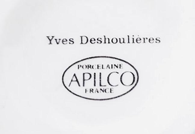 Apilco Classic Whiteware Porcelain Salad Plates Made in France - Set of 8 - 2