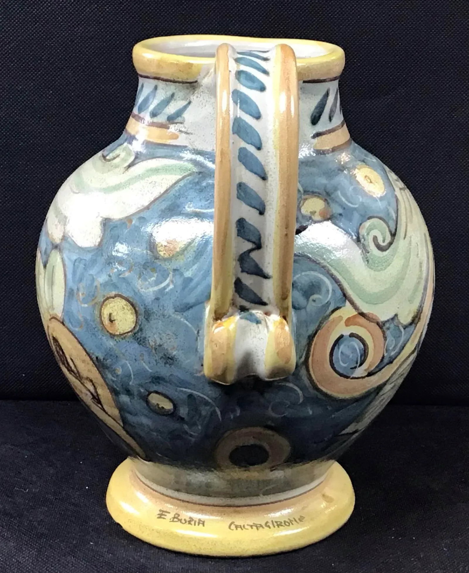 Italian Albarello Jar, Hand-Painted Italian Jug, Majolica - 2