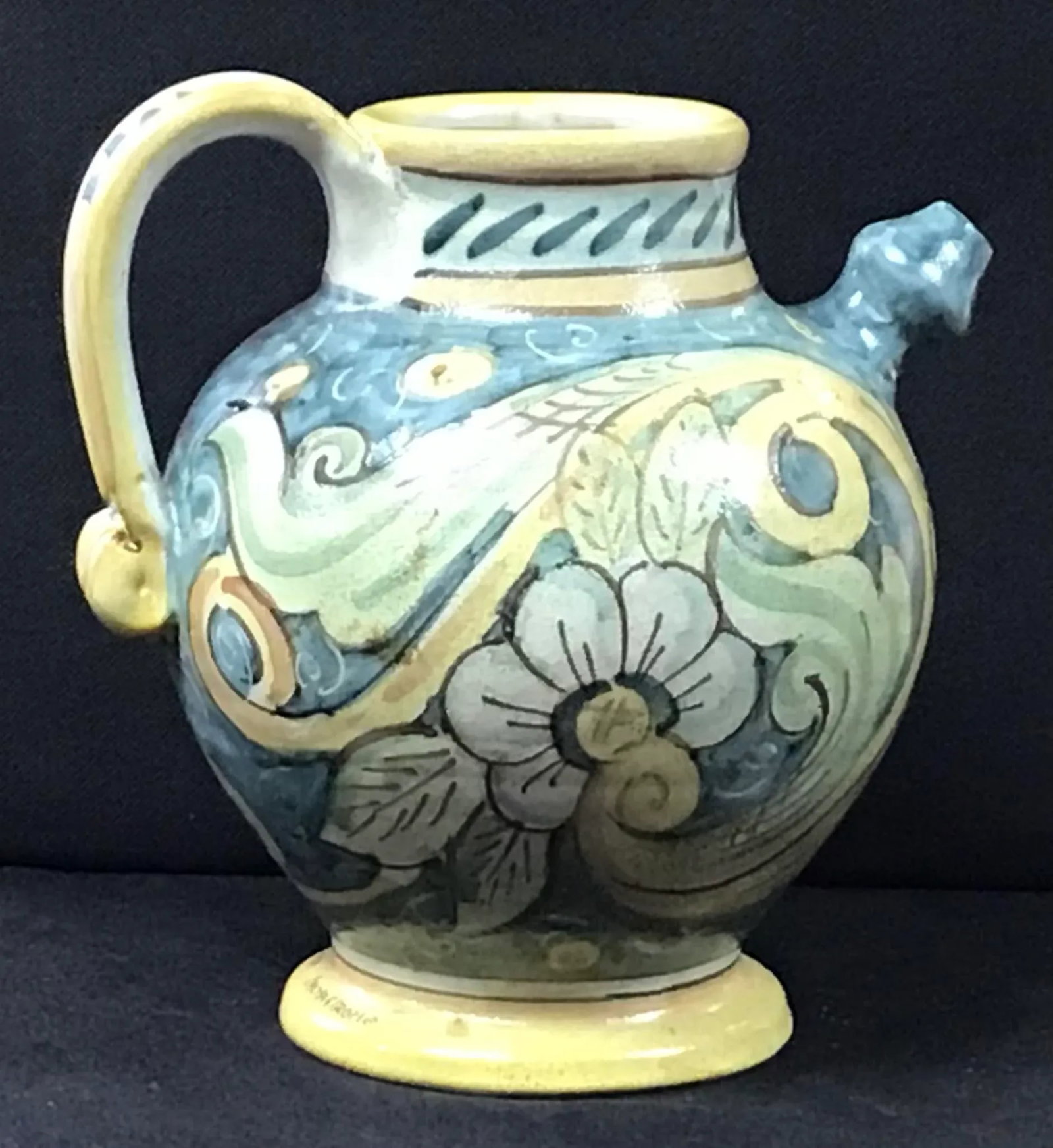Italian Albarello Jar, Hand-Painted Italian Jug, Majolica - 8
