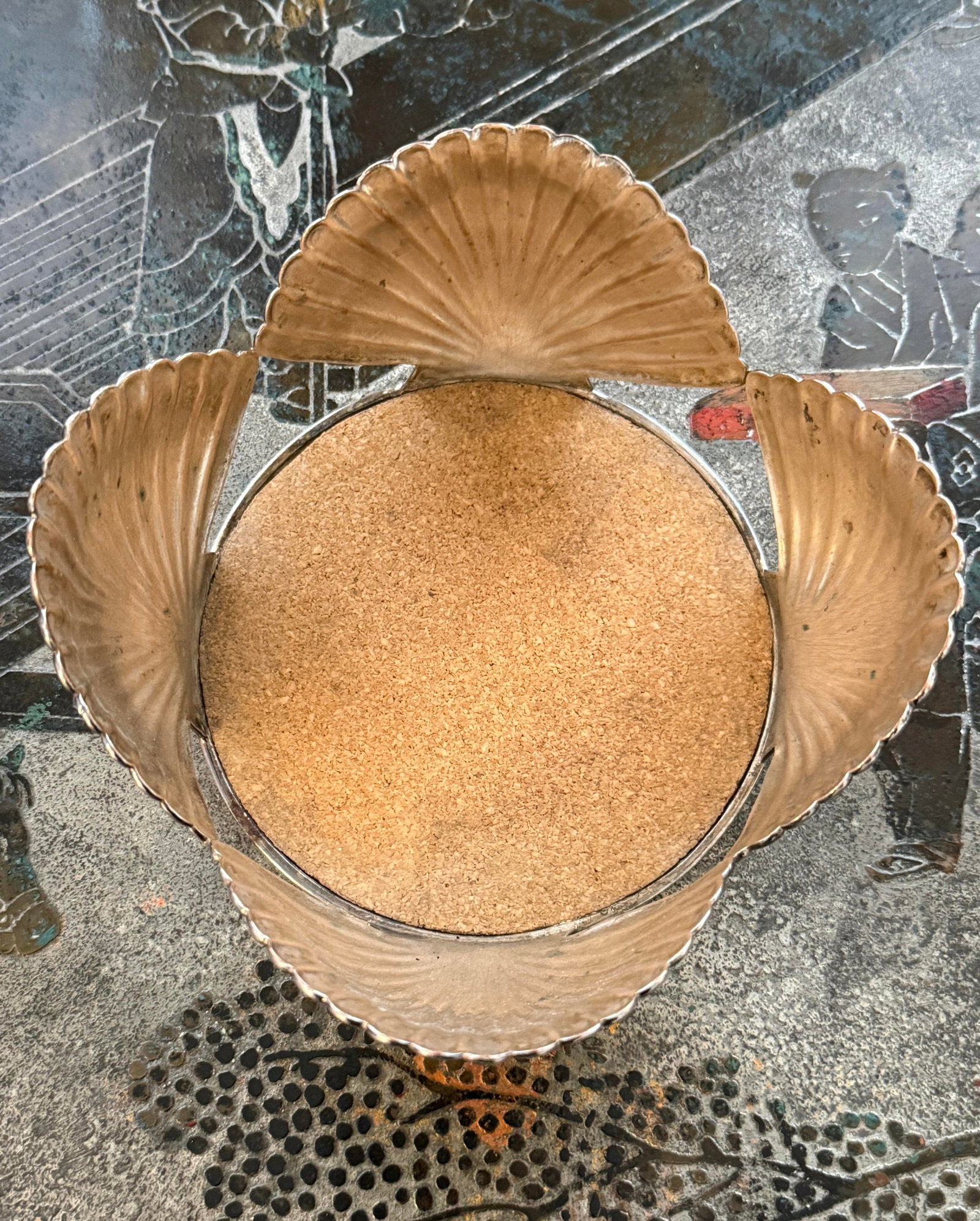Emilia Castillo Silver Shell Shaped Wine Coaster - 7
