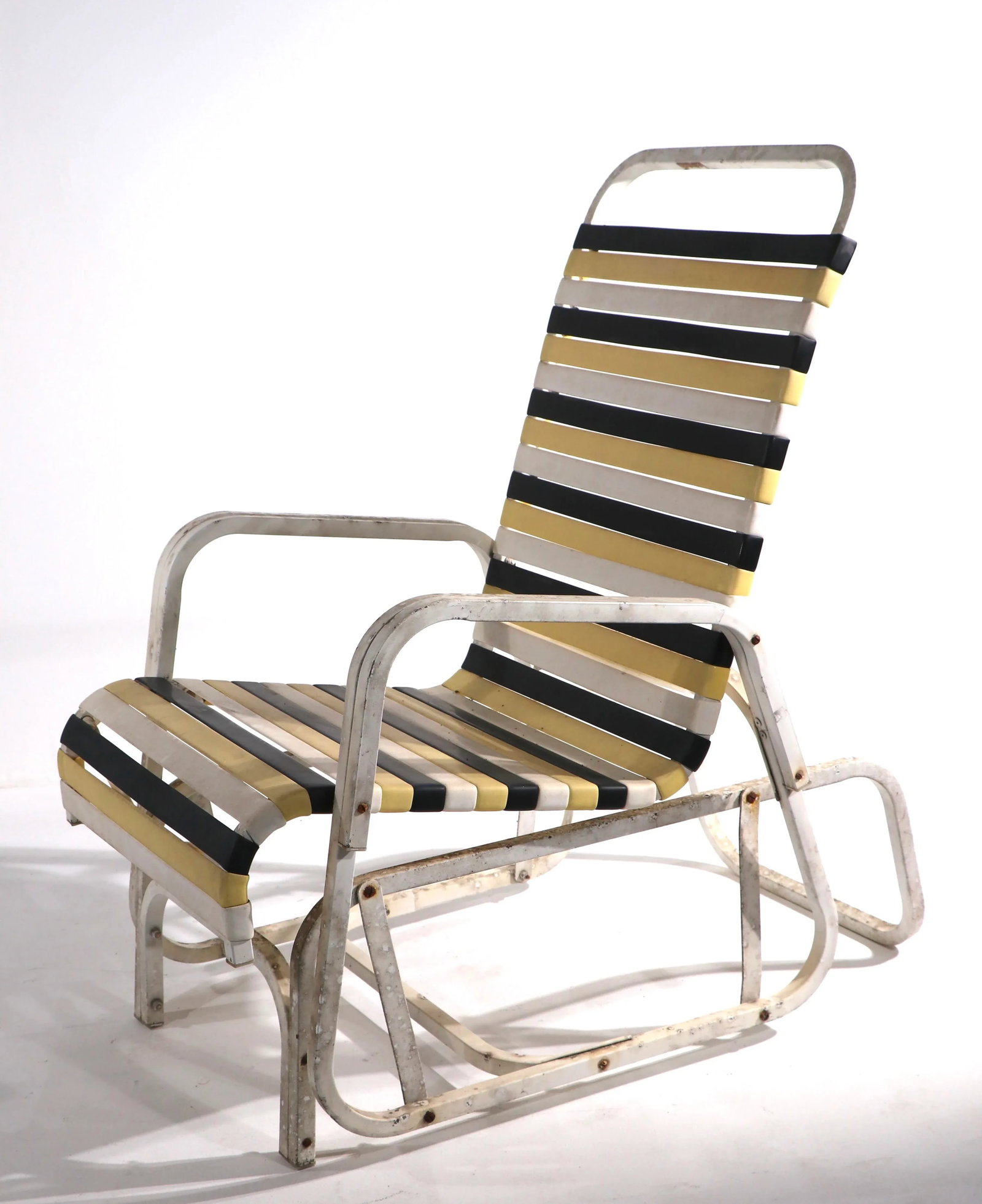 Vintage Patio Poolside Glider Chair in the Style of Brown Jordan - 4