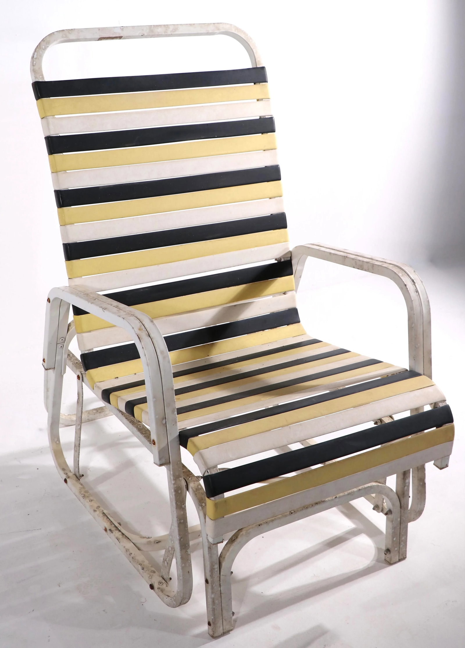 Vintage Patio Poolside Glider Chair in the Style of Brown Jordan - 8
