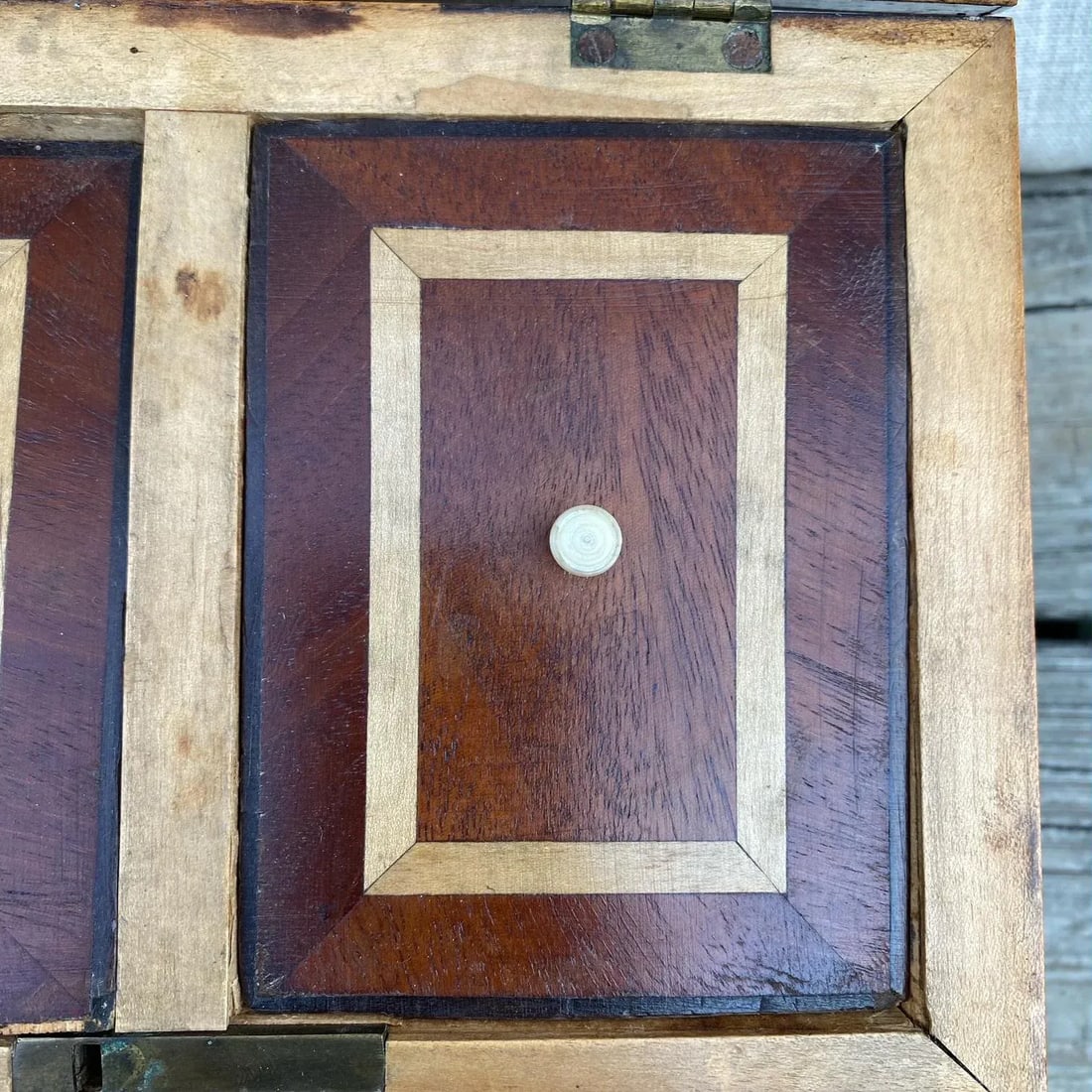 19th Century British Georgian Inlaid Sarcophagus Tea Caddy - 11