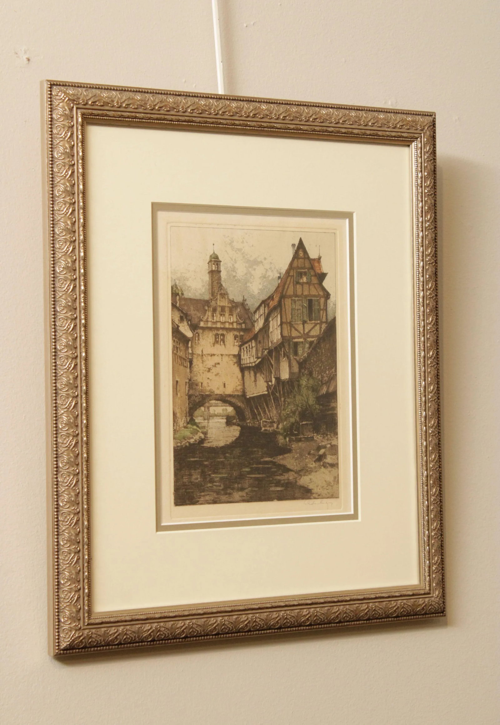 Josef Eidenberger (Austrian, 1899-1991), European Village Etching - 3