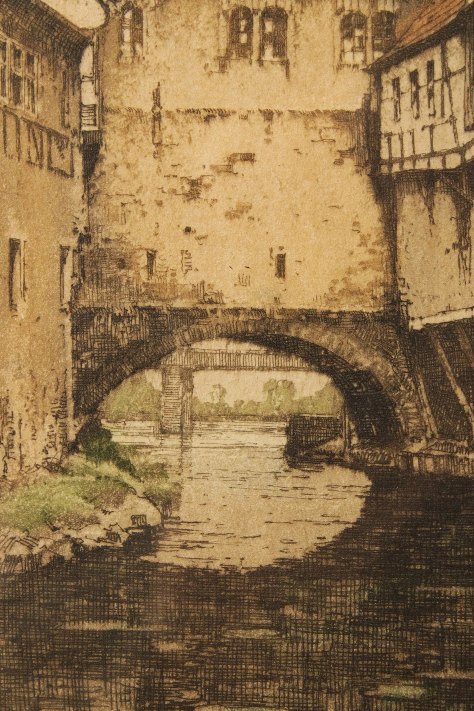 Josef Eidenberger (Austrian, 1899-1991), European Village Etching - 7