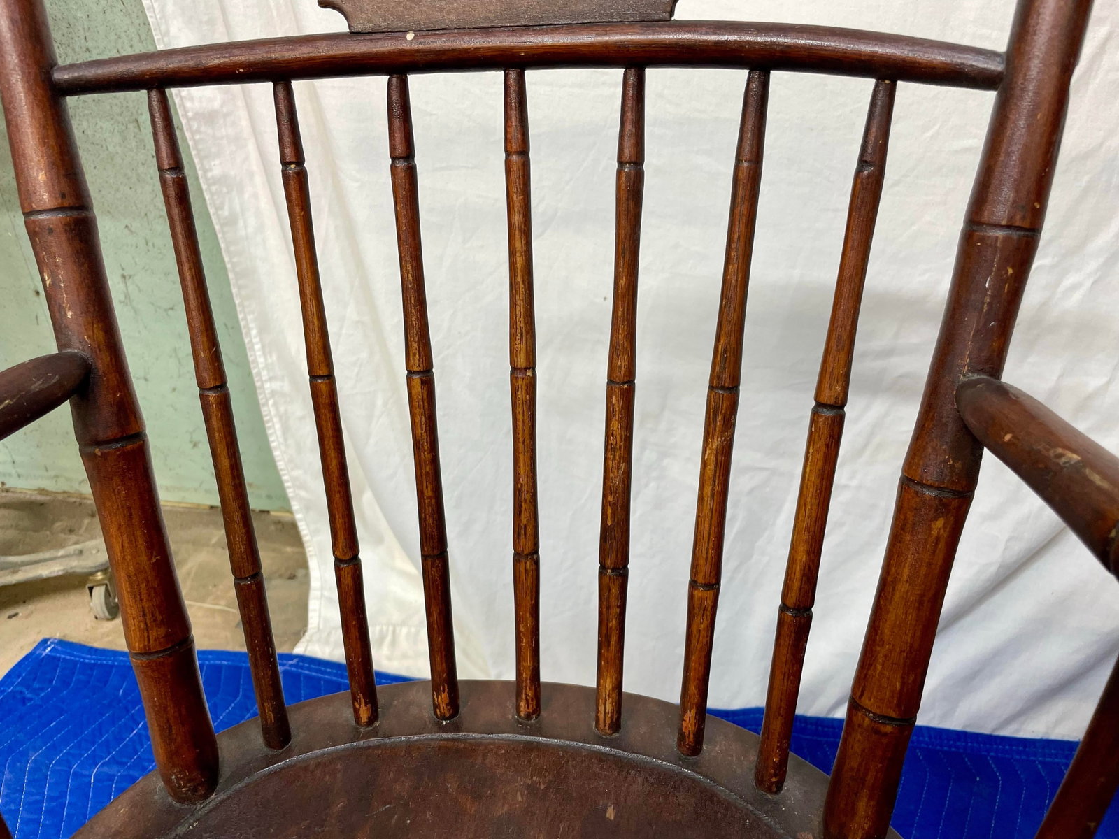 Antique Birdcage Windsor Chairs, a Near Pair - 11