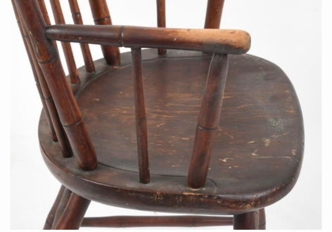 Antique Birdcage Windsor Chairs, a Near Pair - 9