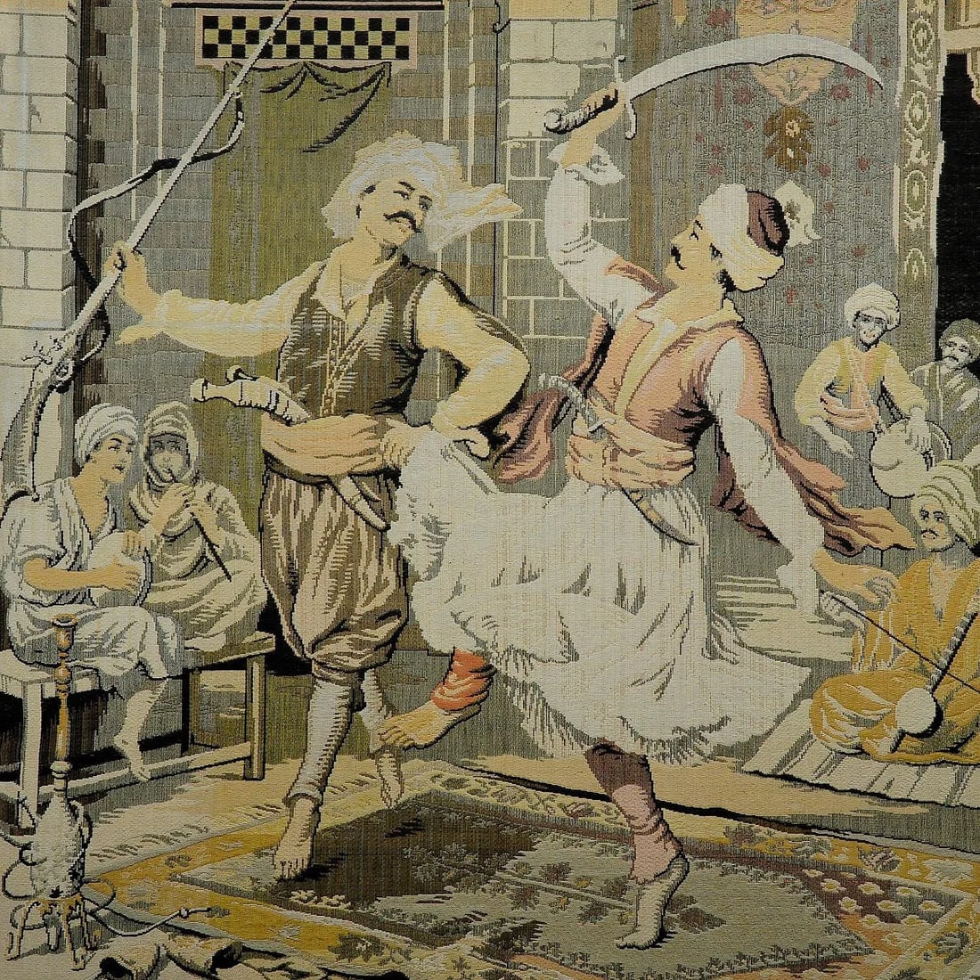 Gobelin With Dancing Turkish Dervishes, Ca. 1900 - 2