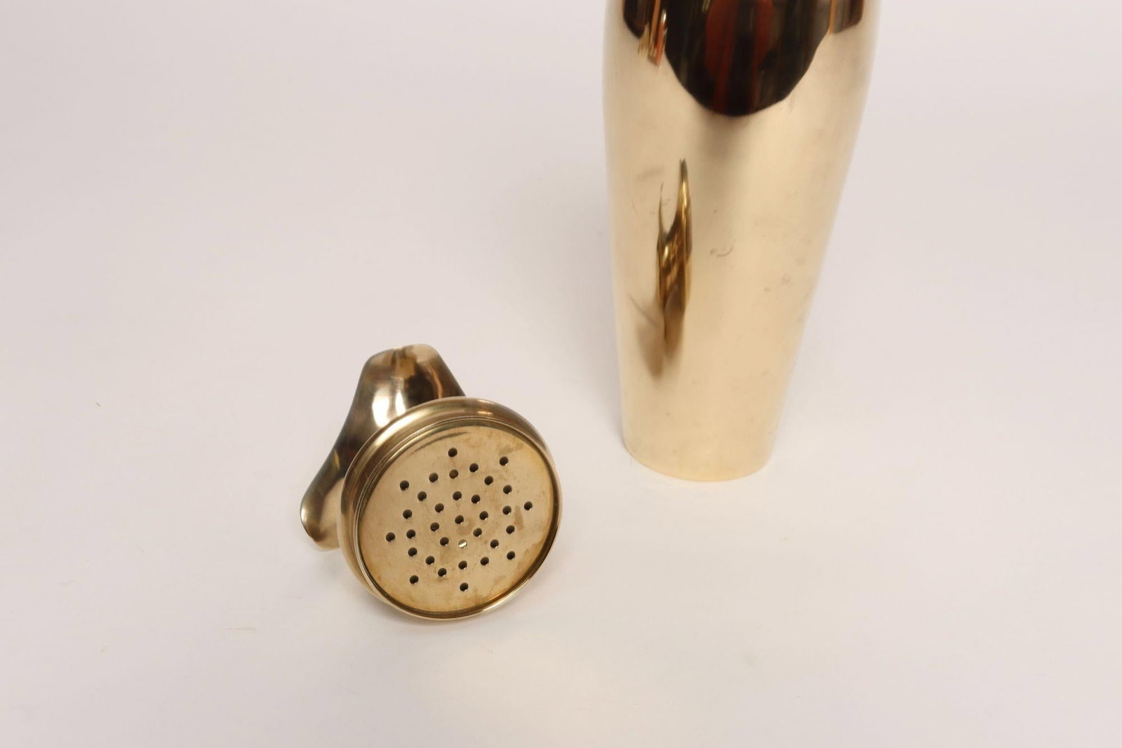 Vintage Swedish Art Deco Dirigold Goldware Cocktail Shaker With Monogrammed "Ik" - 13
