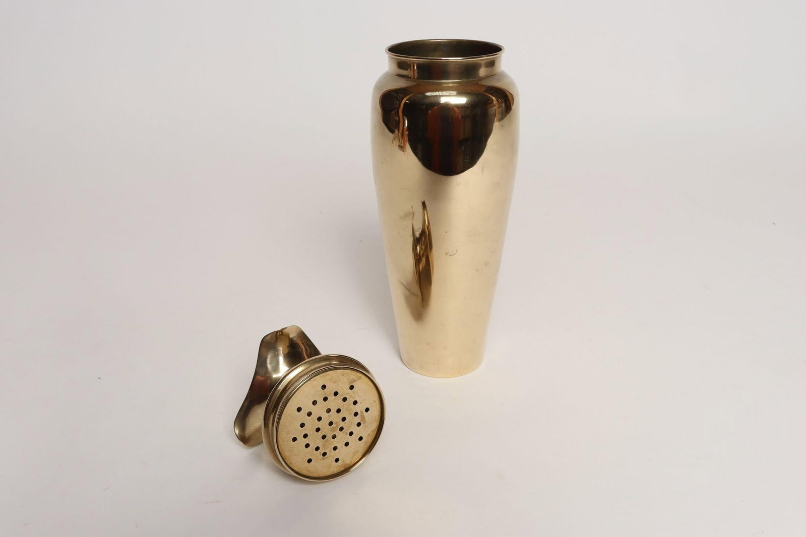 Vintage Swedish Art Deco Dirigold Goldware Cocktail Shaker With Monogrammed "Ik" - 7