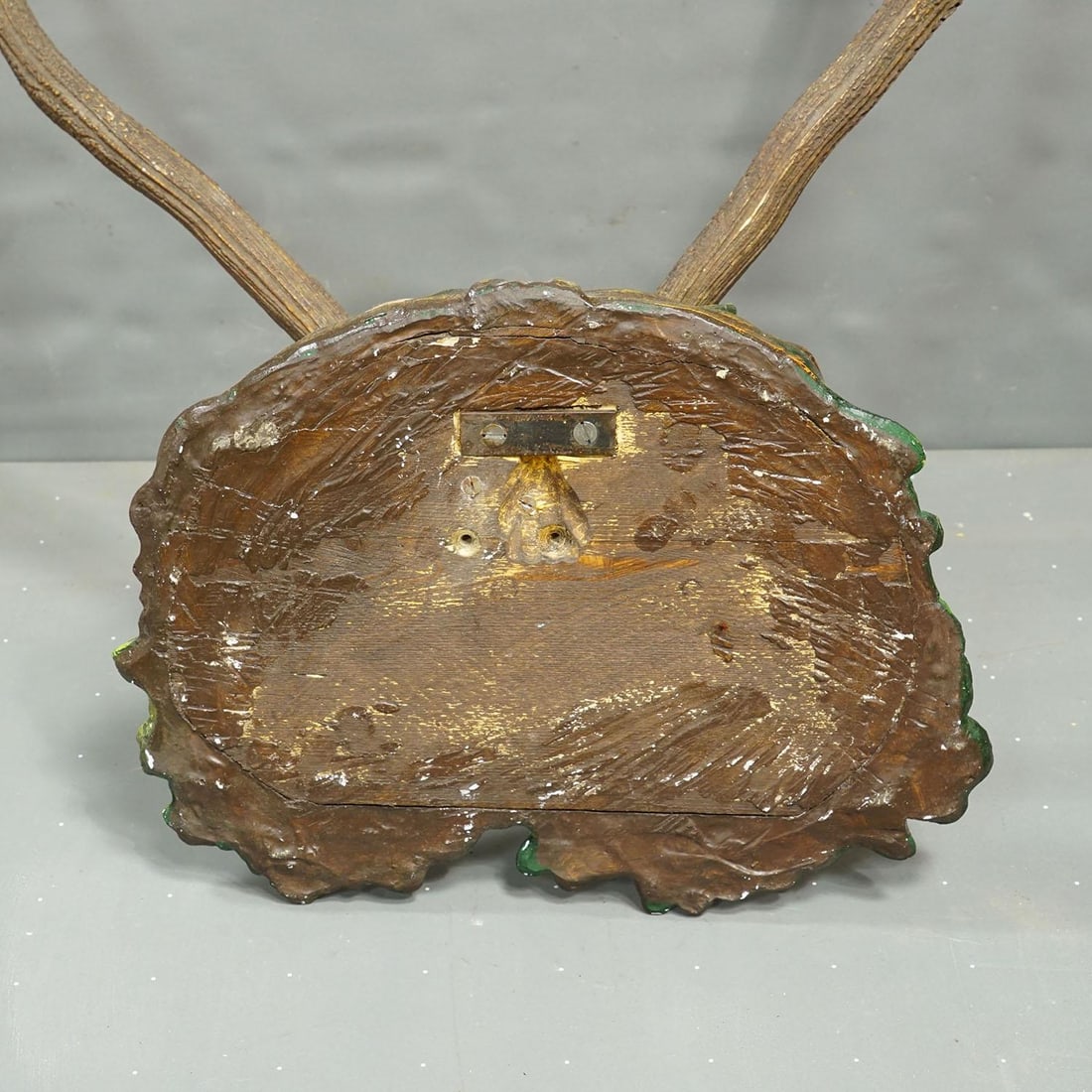 Antique Black Forest Deer Trophy on Plaster Plaque, Ca. 1920s - 8