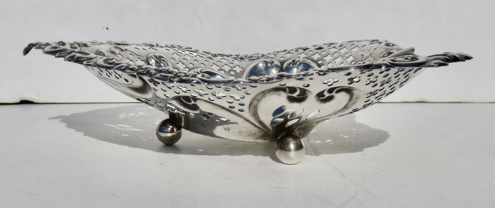 Sterling Silver Gorham Chantilly Heart Dish/ Fruit Bowl 10 Ozs. - 5