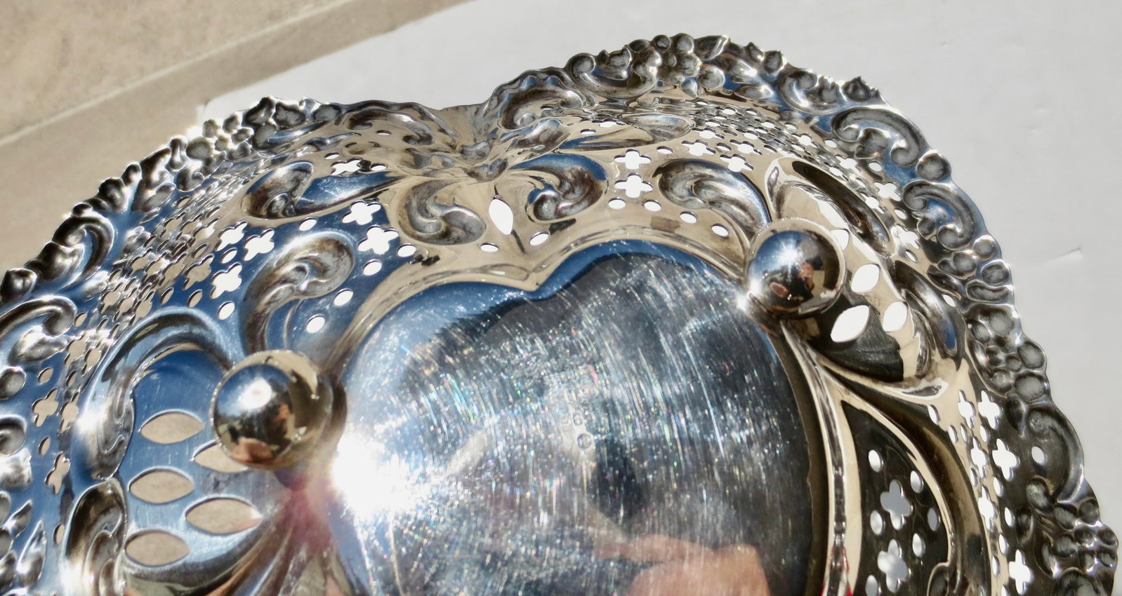 Sterling Silver Gorham Chantilly Heart Dish/ Fruit Bowl 10 Ozs. - 7