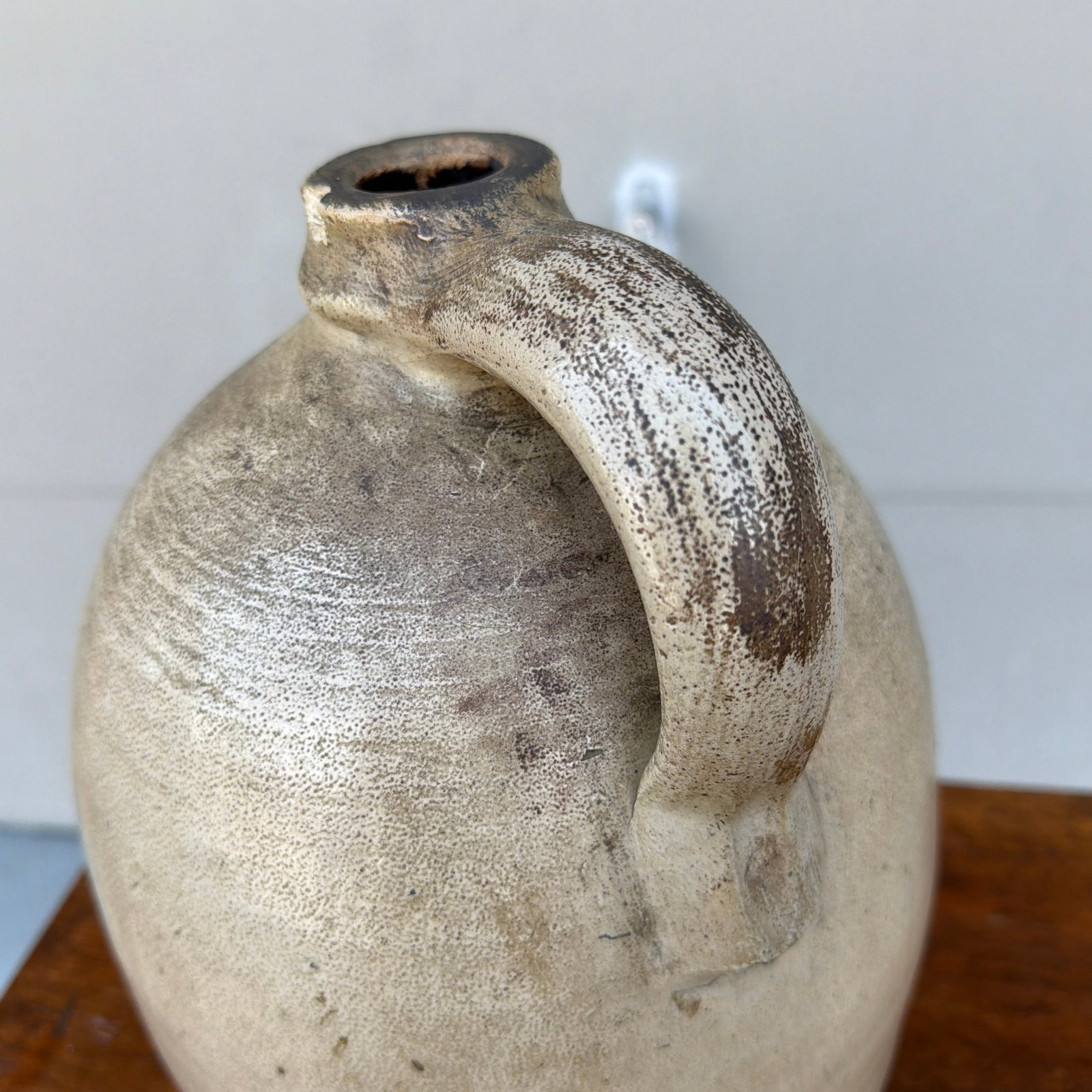 Antique Salt Glazed Stoneware Two Gallon Jug, E. Farrington, Elmira, New York, Circa 1860s - 11
