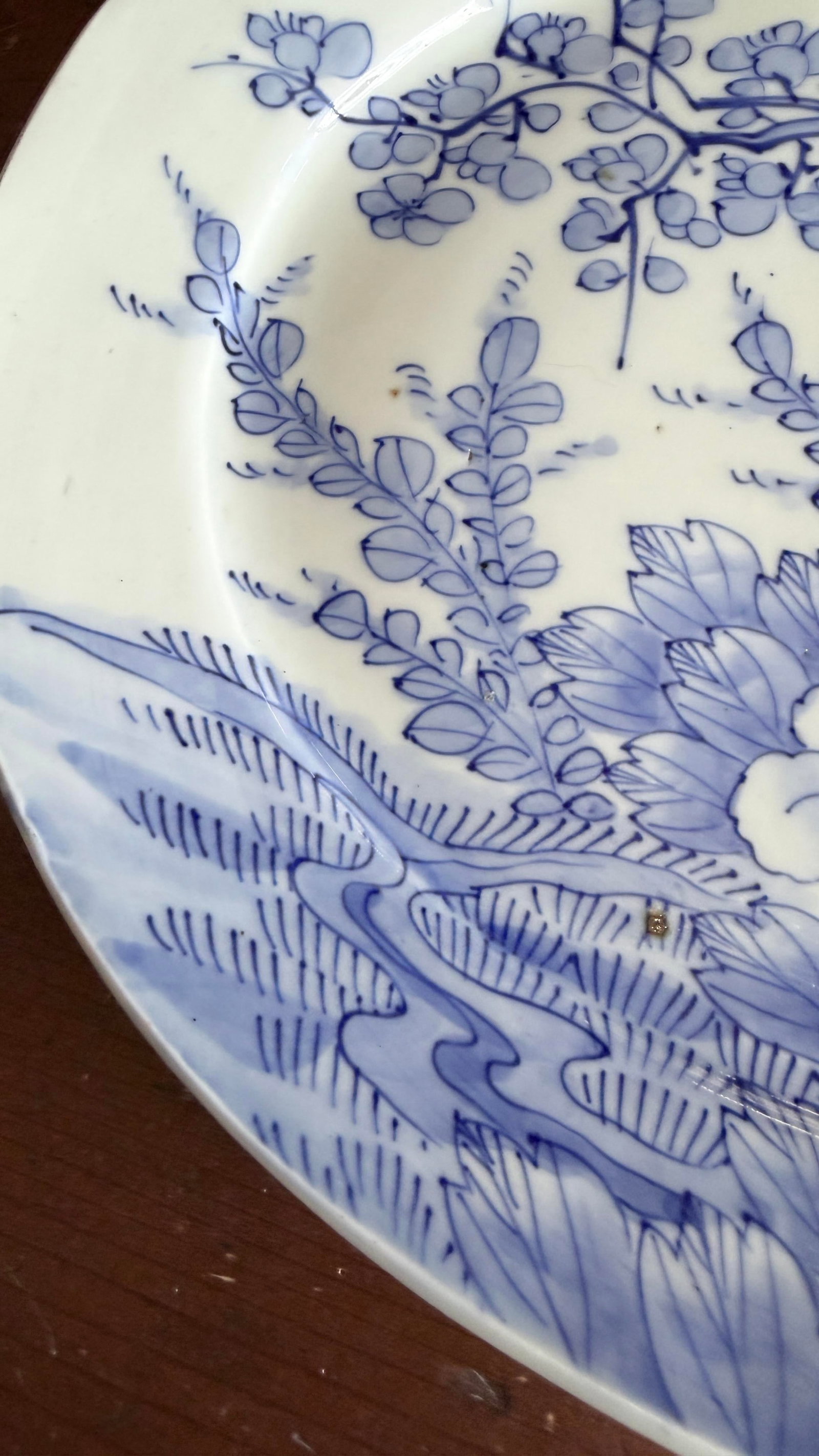 Antique Japanese Blue and White Porcelain Oval Serving Platter, Meiji Period, Circa 1870s– - 5