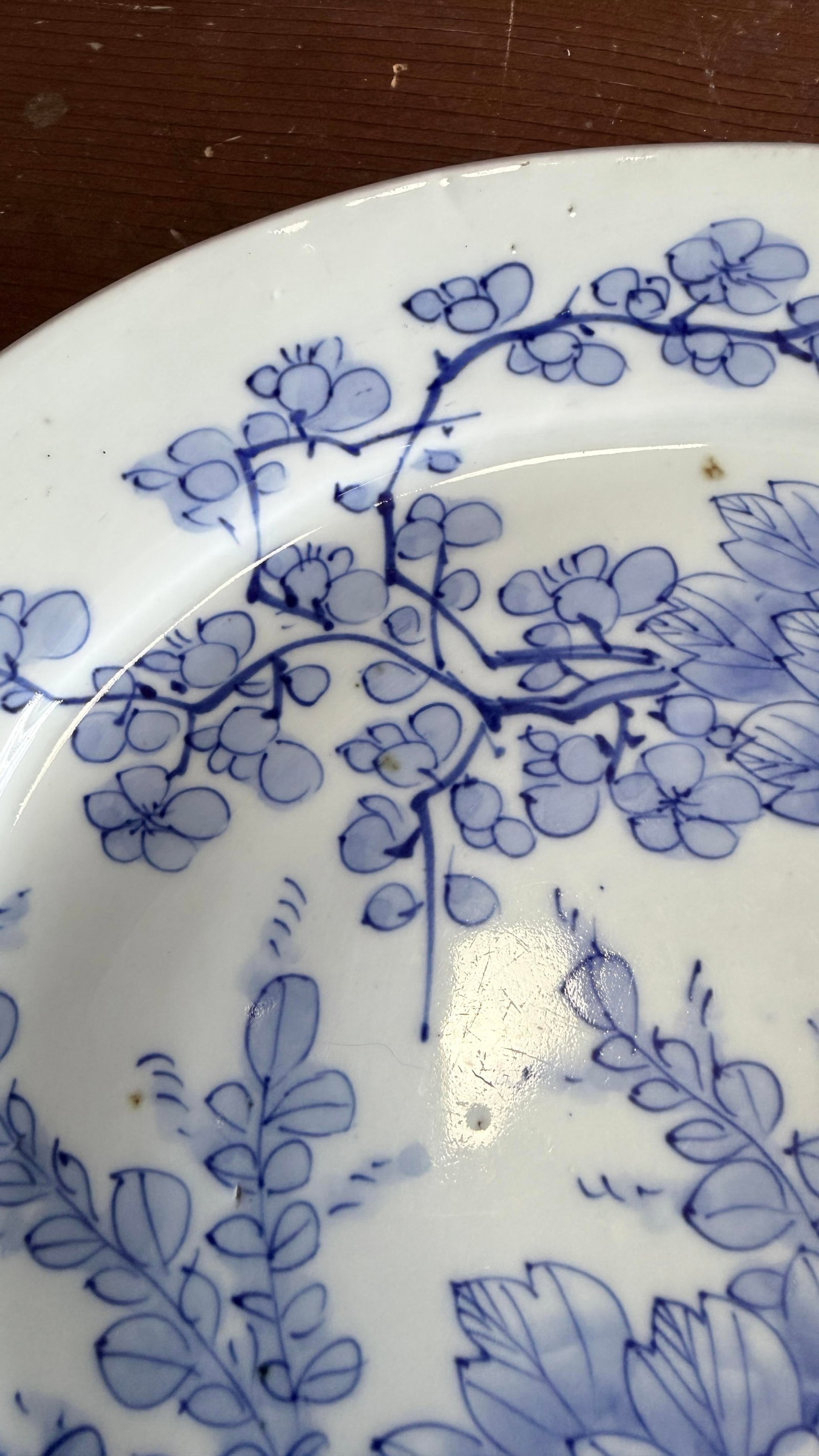 Antique Japanese Blue and White Porcelain Oval Serving Platter, Meiji Period, Circa 1870s– - 6