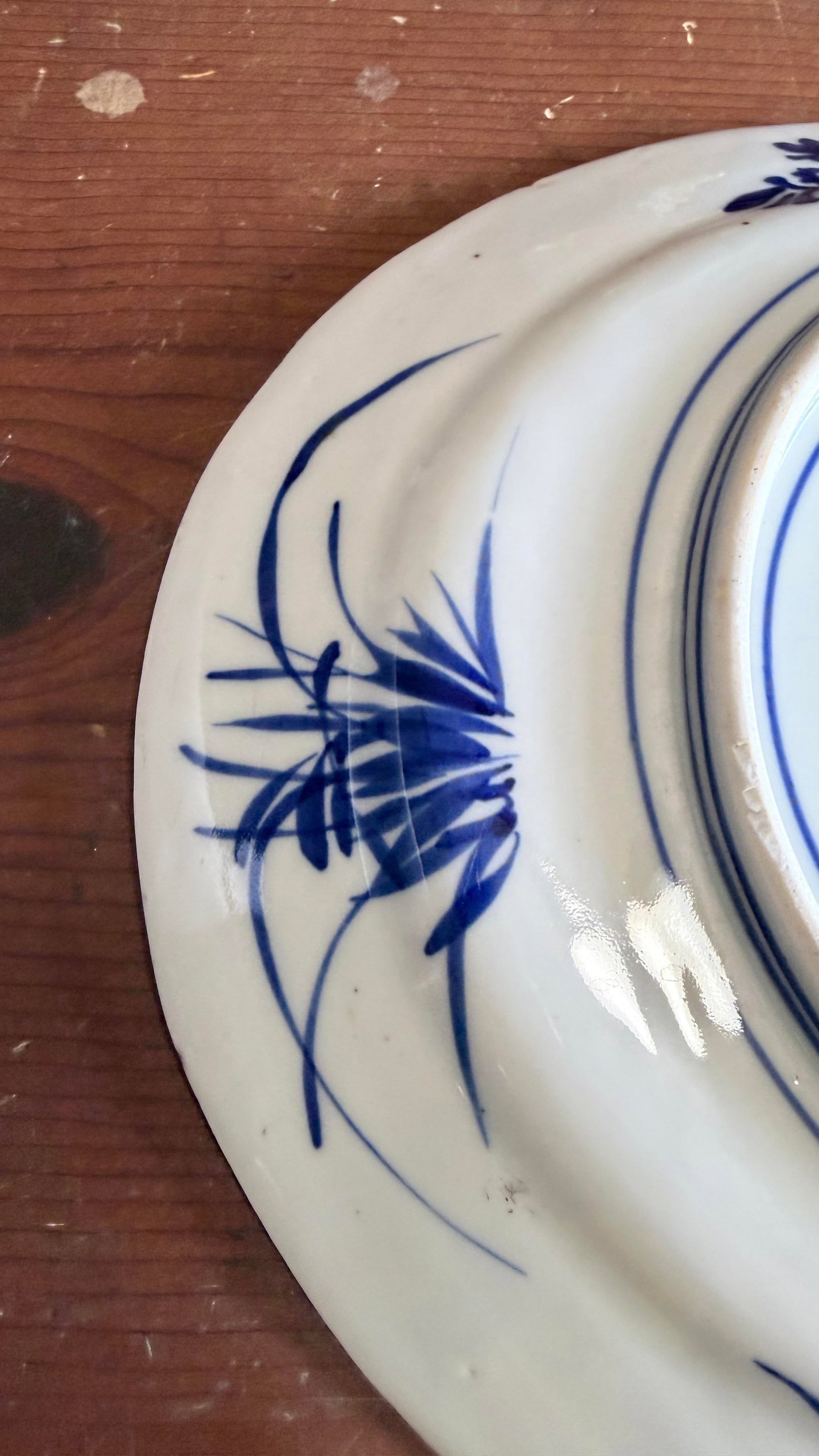 Antique Japanese Blue and White Porcelain Oval Serving Platter, Meiji Period, Circa 1870s– - 8