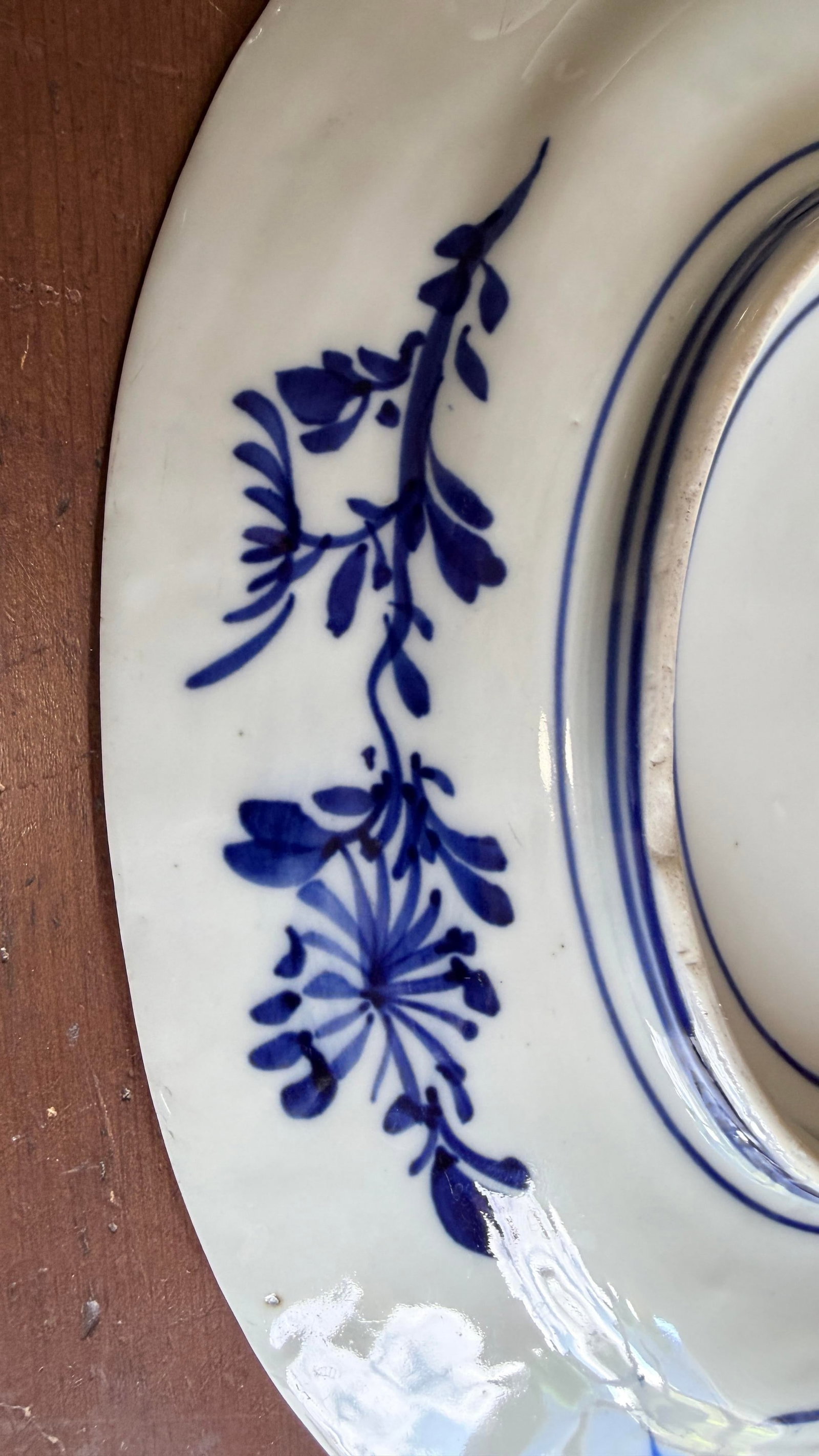Antique Japanese Blue and White Porcelain Oval Serving Platter, Meiji Period, Circa 1870s– - 9