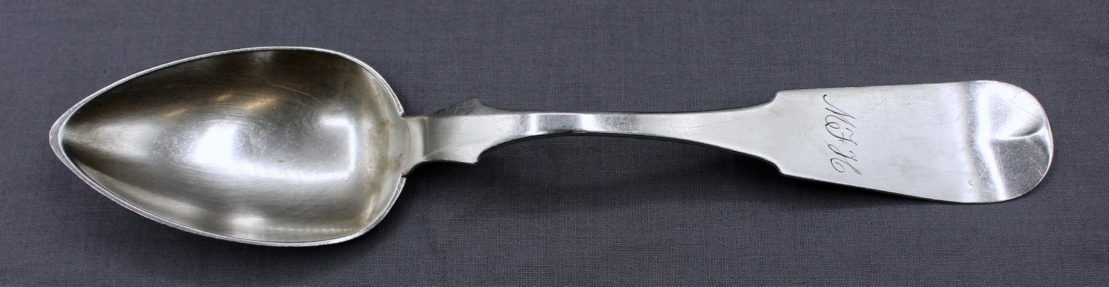Set of Six Mid-19th Century Coin Silver Tablespoons by G. O. Conrad - 3